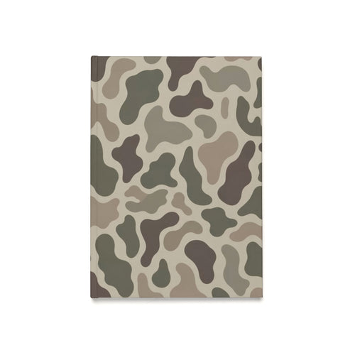 Camo Pattern Hardcover Journal — A5 Military-Inspired Notebook for Notes & Field Sketches